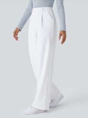 Halara Flex DayStretch High Waisted Pocket Straight Leg Work Pants NWOT